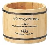 GREENHOUSE ナチュラルウッドプランター 樽L 3078-A-N ナチュラル