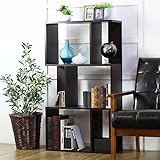 オープンシェルフ ラック 木製 3段 幅60 高さ105 本棚 飾り棚 ブラウン