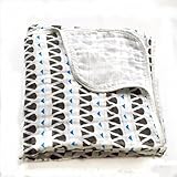 Soft & Cozy Two Layers Muslin Cotton Baby Blanket For Deep Sleep 47 x 47 inches stroller blanket for
