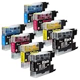 brother ブラザー LC12-4PK (BK/C/M/Y)×2 【8本セット】 最新 互換 インクカートリッジ 《ICチップ搭載・残量表示対応》 LC12 12 純正と併用可能 【STAR JET製】