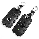 （yoshinari） エンジンスターター ケース マツダ 3 mazda3 セダン ファストバック BP系 CX-30 DM系 CX-8 ロードスター CX-5 CX-3 マツダ2 MAZDA6 本革 エンジンスターターケース キーシェル カバー リモコンスターター ケース キーケース キーホルダー (黒革黒線)