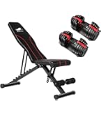 Amazon | 商品 トレーニングベンチ＋可変式 ダンベル 24kg