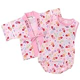 CROISSANCE BEBE 金魚柄 ハッピーロンパス　ピンク　5132-5053 (80cm)