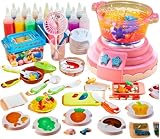 YAKINOぷにょぷにょクッキング 子供用調理おもちゃ｜安全なDIYシミュレーション ごっこ遊びセット バブルエジソン ポータブルデザイン (ピンクです,16本です)