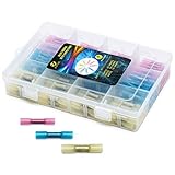 Heat Shrink Wire Connector JACKYLED 200pcs 22-10GA Waterproof Seal Assorted Wire Electrical Crimp Co