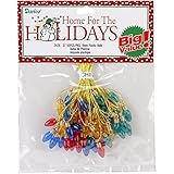 Darice Plastic Christmas Bulbs, 8mm, Multicolor, 50-Pack [並行輸入品]