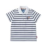 ミキハウス ホットビスケッツ (MIKIHOUSE HOT BISCUITS) ポロシャツ 72-5501-260 100cm 紺×白