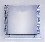 シンプル ミラー 鏡 棚付き [幅90×高80cm] CJ12