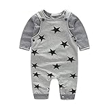 Linyuan ファッション Baby Boys Girls Soft Comfortable T-Shirt and Rompers Pants Overalls 2PCS Set セット