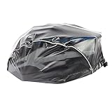 Perfk 合成防水布　防水　自転車　ヘルメット　カバー　ダウンヒル　MTB　ロードバイク　サイクリング　ヘルメット　全3色 - ブラック