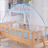 ベビー 蚊帳 ワンタッチ 蚊帳 底付き 赤ちゃん モスキートネット ベビーベッド ムカデ 対策 幅162ｘ奥行82ｘ高さ90cm