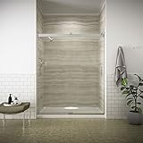 Kohler k-706009-d3 Levity 74 " H x 56 – 5 / 8 – 59 – 5 / 8 " Wスライド式シャワードア1 /、 74.00 x 3.06 x 59.63 i