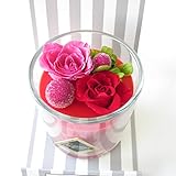 プレゼント 花 プリザーブドフラワー ギフト アロマ香る 誕生日プレゼント女性 (レッド)