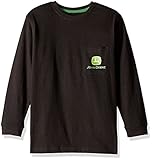 John Deere Big Boys' Wilderness Division Pocket Tee Black Medium [並行輸入品]