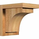 Ekena Millwork cor06 X 08 X 08hun01rwr Huntington Rough Sawnコーベルのwithバックプレート、幅6 " x 8 " Depth x 8 "高
