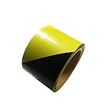 バリケードテープ 黄/黒トラ柄 130ｍ 標識テープ危険表示テープ 非粘着性PE 幅70mm x 130m