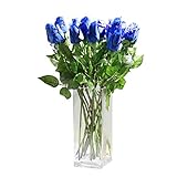 Cyndie造花 インテリア　造花 バラ　造花観葉植物　ウェディングブーケ　ブーケスト　可愛い バラの 造花の ブーケ　ホーム飾り　ホーム用品　 10色　10PCS/20PCS　20PCS　ブルー
