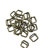 ECOKIJI(エコキジ)リュックカン 20mm内径 線径3.7mm 20個セット 手芸 アクセサリーパーツ (ディープアンティークゴールド(濃い方)，20mm (S)線径3.7mm)(RKS20D20)
