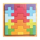 Grimm's Spiel & Holz Design（グリムス社） 階段積み木 カラー 19P【GRI-10210】