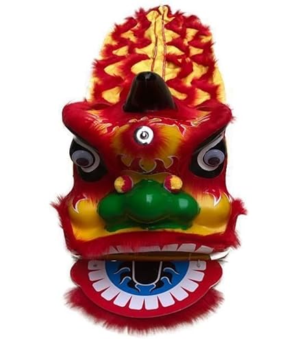 Amazon.co.jp: 獅子舞 龍舞 獅子舞の頭 中国の旧正月の獅子の