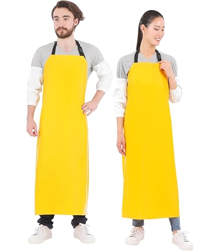 東和 軽量耐油 耐酸前掛 胸付6190 ポリウレタン・ニトリル