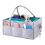 ポータブル赤ちゃん用おむつキャディ:完璧旅行整理バスケットの赤ちゃん用子供用おもちゃ& Essentials – クールでスタイリッシュなNursery Organizer with Free EVA