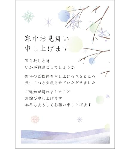 Amazon | 年賀状じまい 葉書 10枚 私製はがき 2 (GE-11 シマエナガ