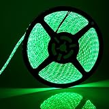 SUPERNIGHT High Density Green Waterproof Led Light Strip SMD 3528 5 Meter or 16 Ft LED Strip 120 Led
