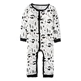 (ビッグエレファント) Big Elephant 1点セット前開動物き男の子長袖ロンパーススリープウェアボディスーツ K04 (12-18ヶ月)