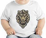 Lion head オーガニックベビーTシャツ 12 - 18 Months