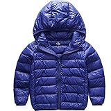 AKSSWEET 子供服 ダウンコート ダウンジャケット キッズ ベビー ジャケット 無地 フード付き ベビー服 女の子 男の子 子ども アウター 防寒 無地 軽量 冬 100～160cm 全8色 (