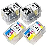 詰替用 インク BC-341/340シリーズ 合計4本【 BC-340 ブラック/2本】【 BC-341 三色カラー/2本】 FINEカートリッジ 対応機種： TS5130S TS5130 MG4130 MG3130 MG2130 MG4230 MG3230 MG3530 MG3630 MX513 MX523 Mt.Smile製 互換 インク 【365日保証】サービス