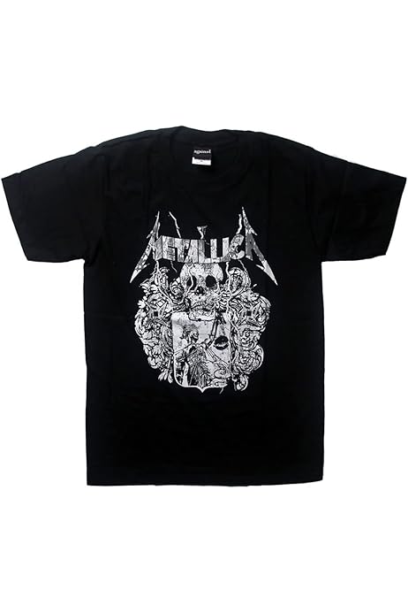Amazon.co.jp: [against] ロックTシャツ Metallica メタリカ ドクロと 