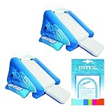 Intex 空気注入式 スイミングプール ウォータースライド ブルー (2パック) & Intex 修理キット