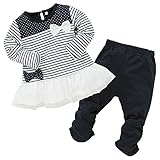 西松屋 [EFD] ボーダーリボン付きチュールスーツ 【80cm・90cm】　80