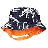 カーターズ Carter's ベビー 帽子 リバーシブル シャンブレー Reversible Dino Print Bucket Hat 0-9M (55-72cm) [並行輸入品]