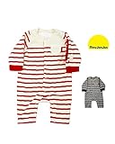 【子供服】 moujonjon (ムージョンジョン) ニットソーシマウマ袖トレーナーオール 70cm，80cm M54779