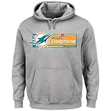 Miami DolphinsマジェスティックCritical Victory VII Hooded Sweatshirt – グレー グレイ