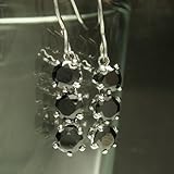 3連ジルコニア 35mmサイズのキュービックジルコニアを用いた揺れピアス