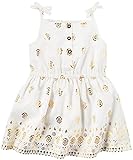 カーターズ Carter's ワンピース ノースリーブ 綿ポプリン100% オムツカバー付き Foil Print Dress 24M (83-86cm)