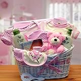 Gift Basket Drop Shipping Deluxe Organic New Baby Gift Basket -, Pink by Gift Basket [並行輸入品]