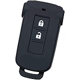 【IKT】（三菱/日産車用） スマートキー用シリコンカバー ブラック / デリカD5 / アウトランダーPHEV/ekスペース/ekスペースカスタム/デイズルークス/など 専用設計でピッタリサイズ 傷防止 さらさらシリコン （ミツビシMITSUBIS