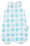 ベビーMuslin Sleep Sack withフィート夏、EarlyウォーカーWearable Blanket with脚for Toddler 0.5 Tog 18-36 Months ブルー 