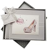 white cotton cards Hen Party Photo Album (Glitter Ball/ Sparkly Shoe) by WHITE COTTON CARDS