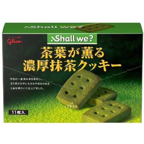 グリコ Shall We？ 茶葉が薫る濃厚抹茶クッキー