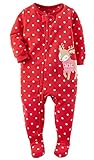 Carter 'sフリースFootie (ベビー) カラー: レッド