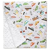 Baby Elephant Ears Ultra Soft Baby Blanket (Large (27x29) Vroom) [並行輸入品]
