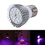 Acogedor　植物育成led電球　E27植物LEDライト 屋内 ガーデン 温室フラワー 水耕栽培　省エネルギー　多機能　18W