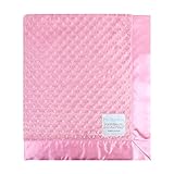 My Blankee Minky Dot Baby Blanket, 30 x 35, Dusty Rose by My Blankee
