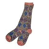 キッズ ソックス OCEAN＆GROUND オーシャン アンド グラウンド 1522201 ハイソックス アーガイル ジャガード 靴下 カラー 子供 カラフル アウトドア ジュニア 女の子